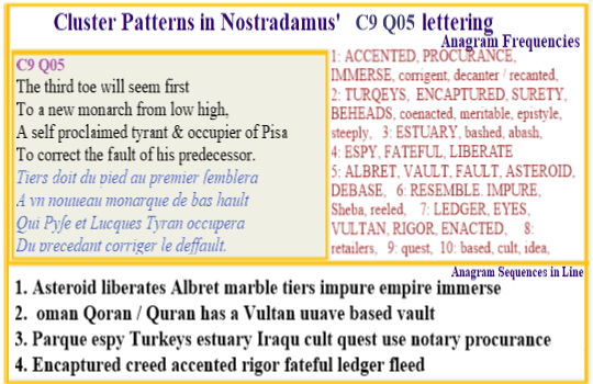  Nostradamus Centuries 9 Quatrain 05  