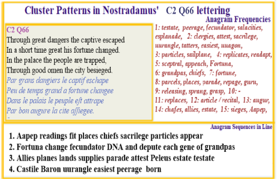 Nostradamus Prophecies verse C2 Q66 Asteroid particles change a grandpas DNA