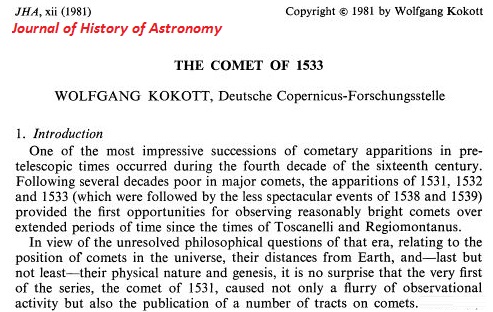 Comet of 1538
