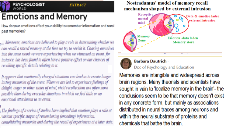 Nostradamus emotions Memory model