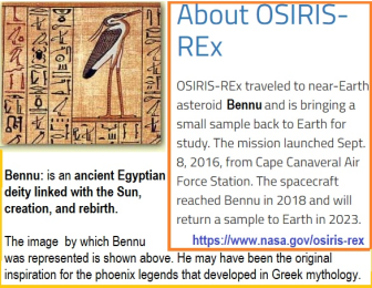 2023 Osiris-Rex Bennu space mission soil sample