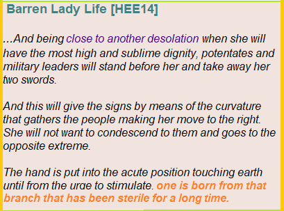 Epistle quote for Barren Lady in period of desolation