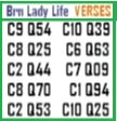 List of verses in Barren Lady life series